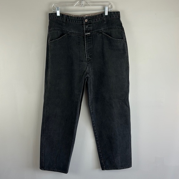 Vintage 90’s Marithe Francois Girbaud Mens Denim Jeans Black 36 M 100% Cotton - Picture 1 of 15